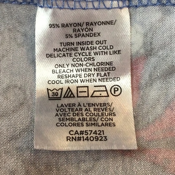 Ann Taylor Loft Blue Floral Sleeveless Casual Shift Dress Size MP - Picture 8 of 8